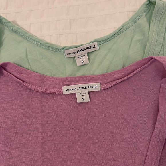 James Perse - 2 Sleeveless Tops - Lavender and Mint - Picture 2 of 2